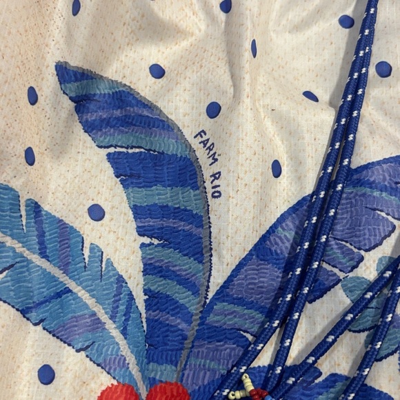 FARM RIO Off-White Jungle Chic windbreaker / rain jacket - Picture 6 of 13